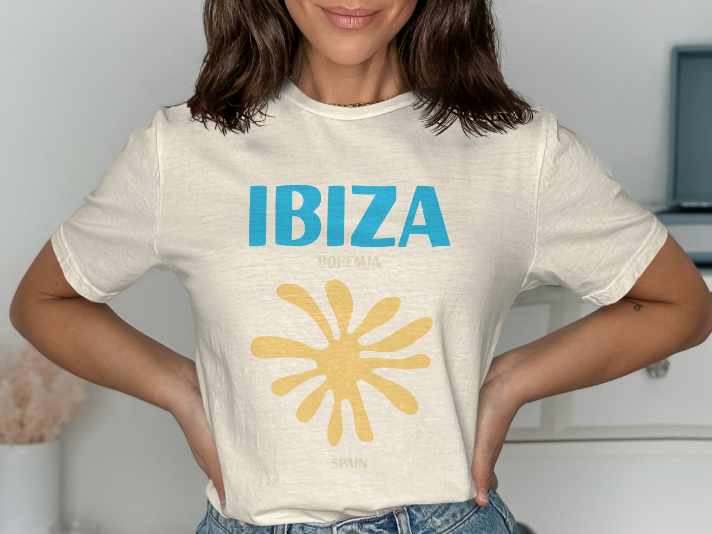 Stylish Ibiza Bohemia Spain Print Relaxed Fit product type