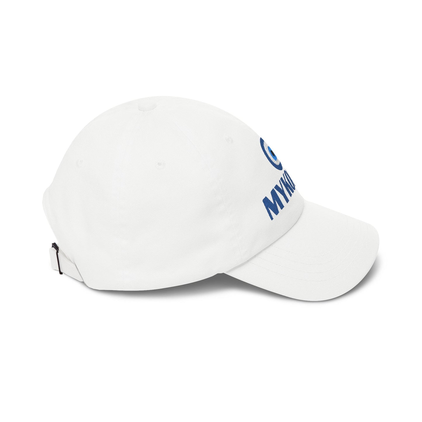 Mykonos Evil Eye Dad Cap — Embroidered Greek Island Baseball Hat