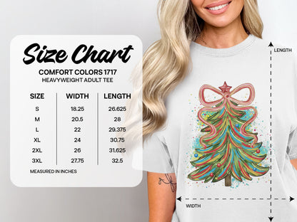 Whimsical Colorful Christmas Tree Adult Tee product