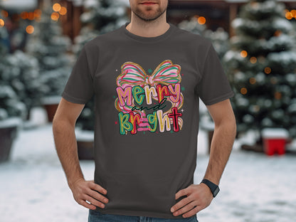 Merry and Bright Colorful Graphic Tee product