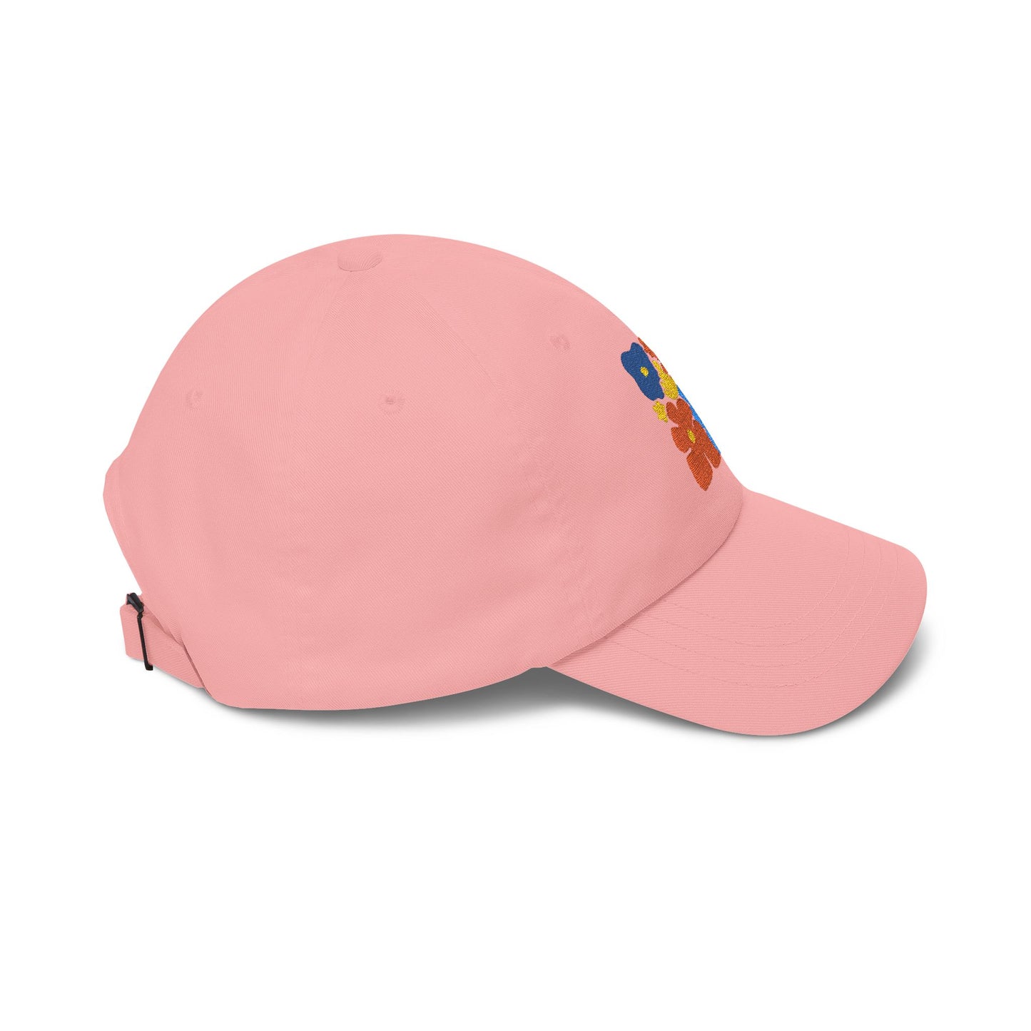Boho Floral Baseball Dad Cap Retro Colorful Embroidered Flowers