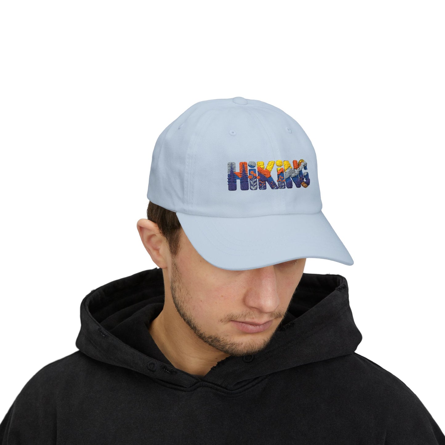 Hiking Dad Cap – Mountain Scenic Embroidered Hat for Outdoor Lovers