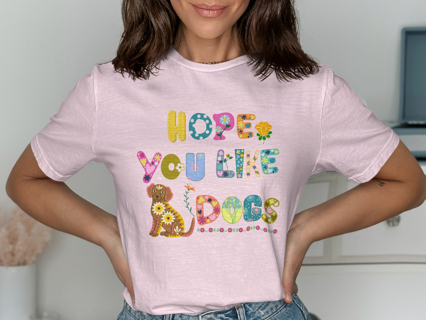 Hope You Like Dogs Cute T-shirt product type