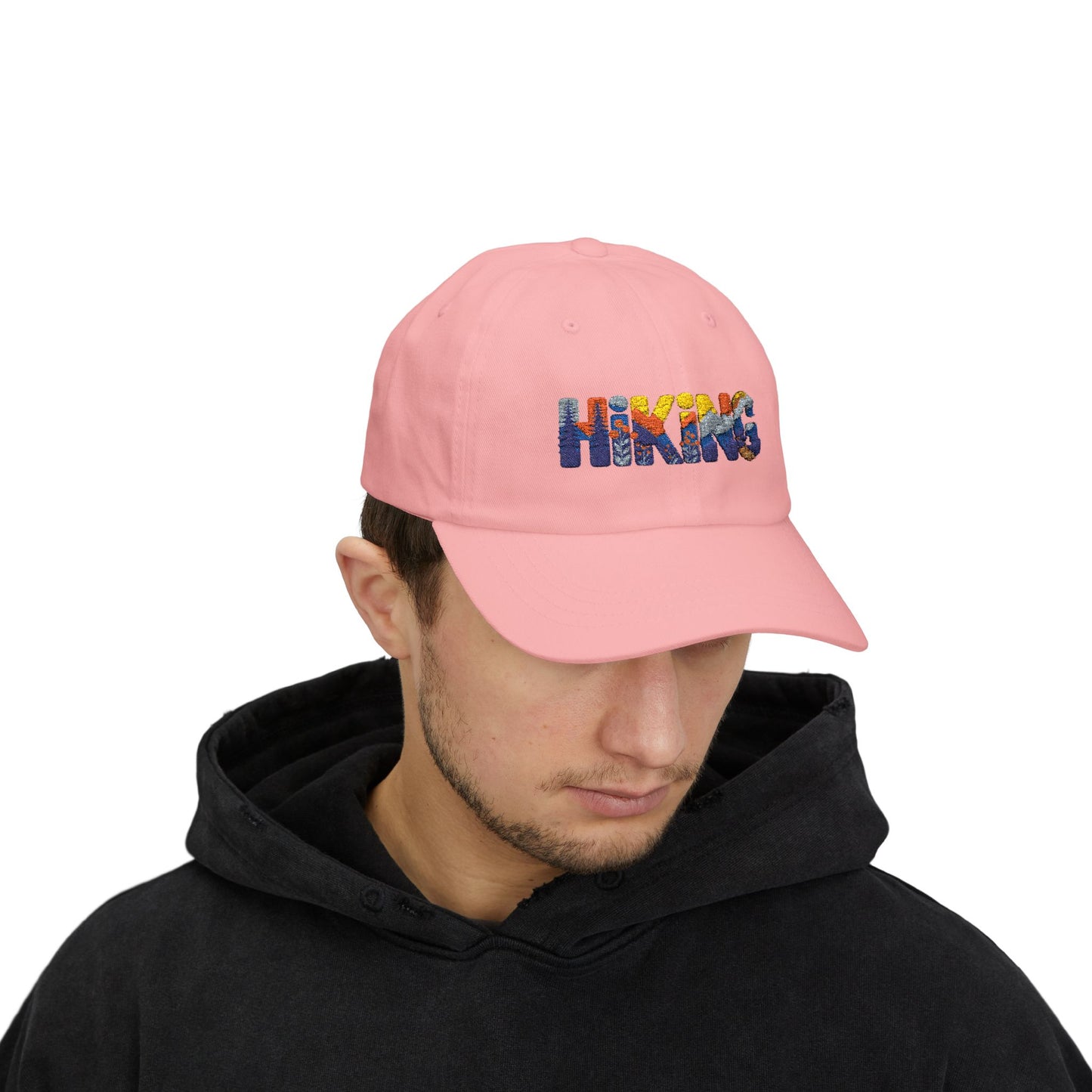 Hiking Dad Cap – Mountain Scenic Embroidered Hat for Outdoor Lovers