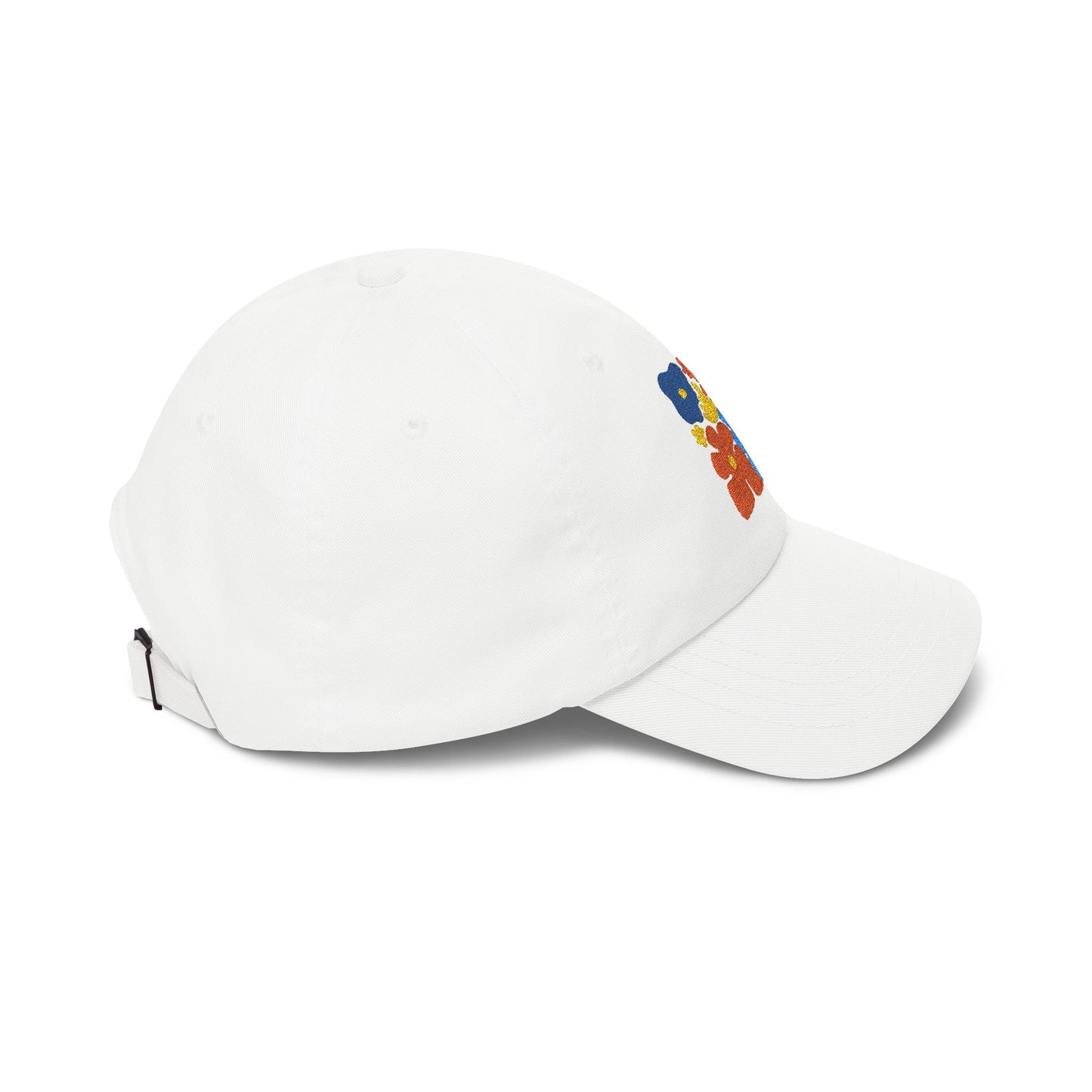 Boho Floral Baseball Dad Cap Retro Colorful Embroidered Flowers