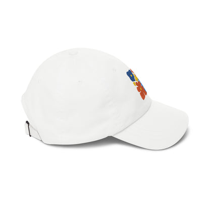 Boho Floral Baseball Dad Cap Retro Colorful Embroidered Flowers