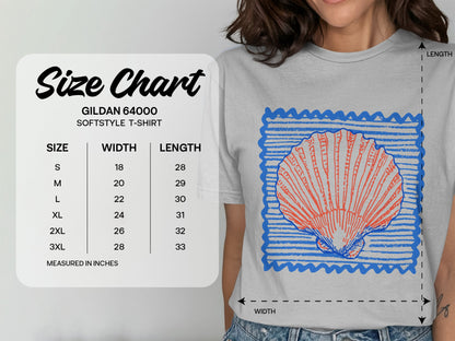 Comfortable Graphic Seashell Design T-Shirt product