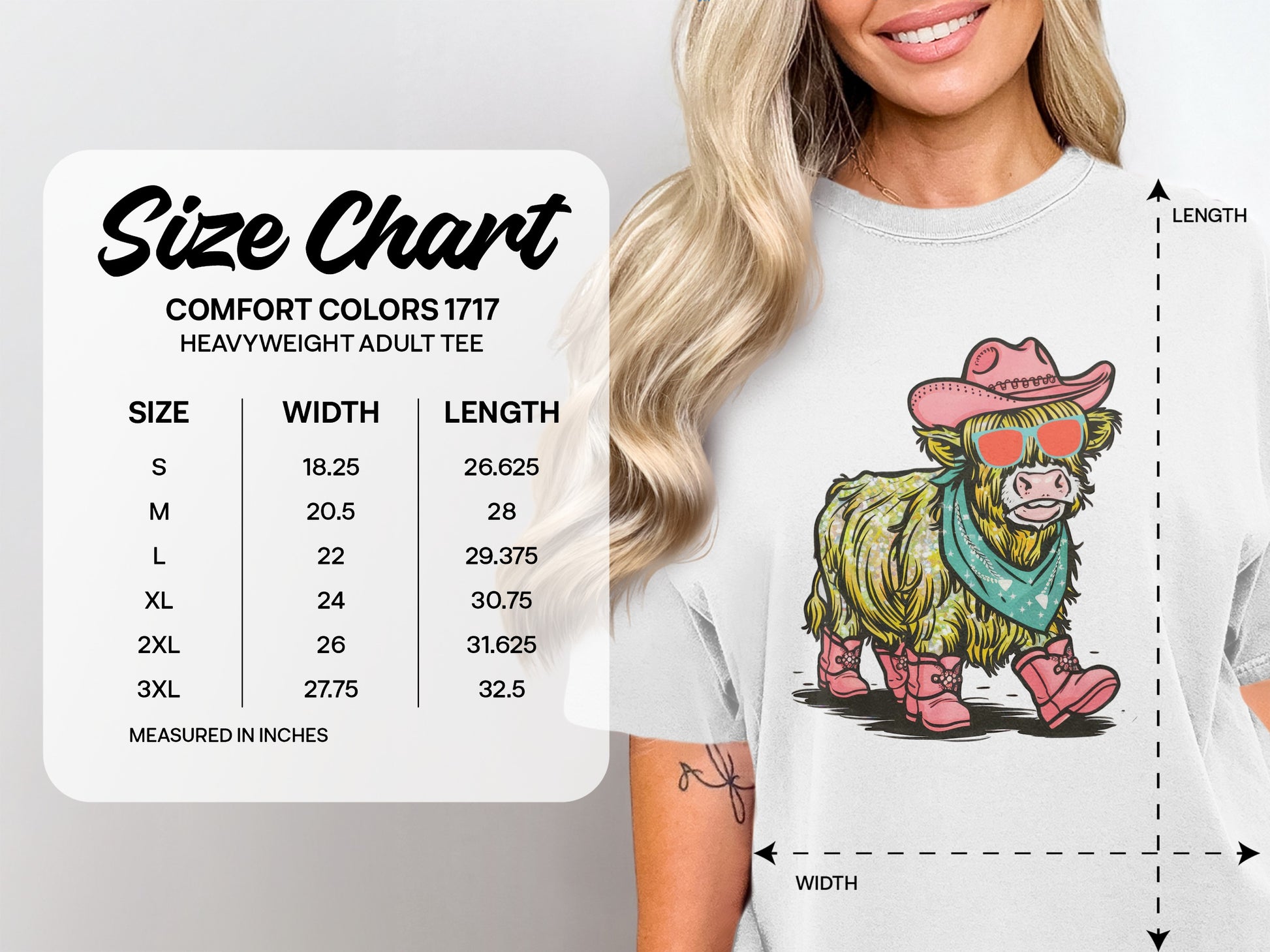 Cute Cow with Sunglasses Graphic Tee product type