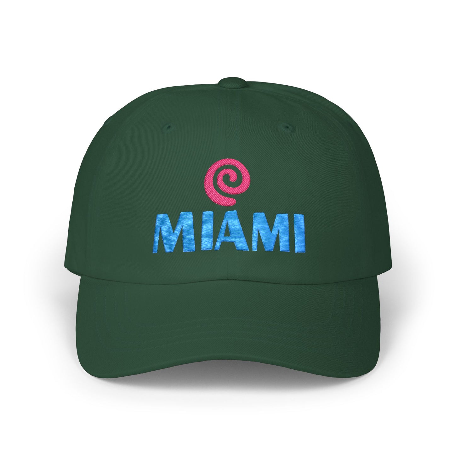 Miami Embroidered Dad Cap — Retro Coastal Baseball Hat