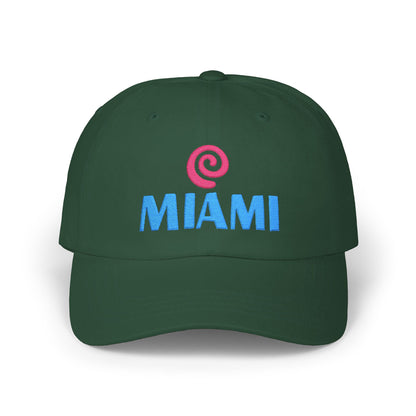 Miami Embroidered Dad Cap — Retro Coastal Baseball Hat