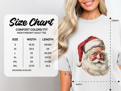 Santa Claus Graphic Print Design Adult Tee product