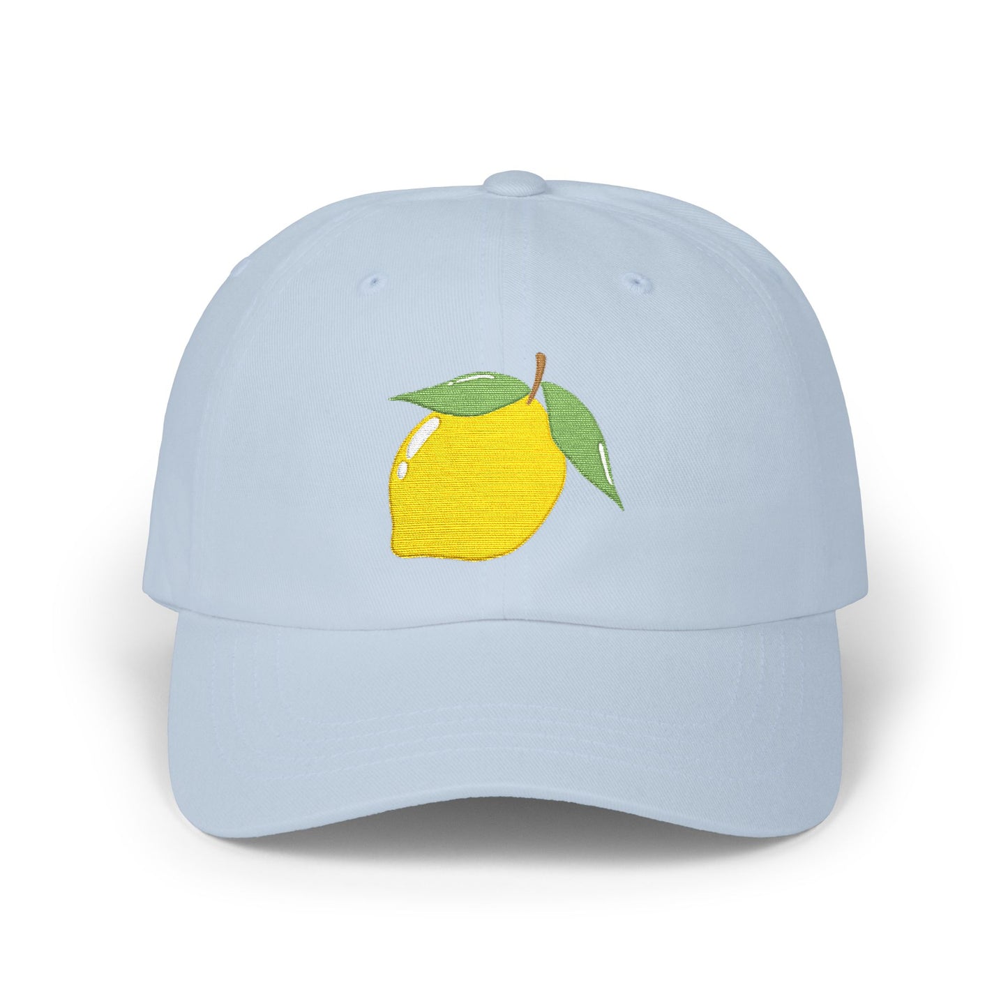 Lemon Embroidered Dad Cap Amalfi Capri Sicily Lemon Baseball Hat