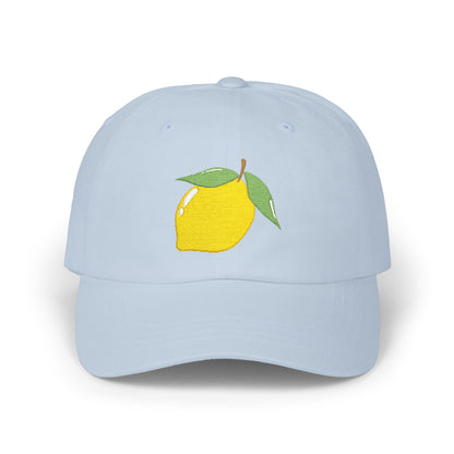 Lemon Embroidered Dad Cap Amalfi Capri Sicily Lemon Baseball Hat