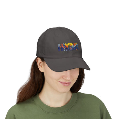 Hiking Dad Cap – Mountain Scenic Embroidered Hat for Outdoor Lovers