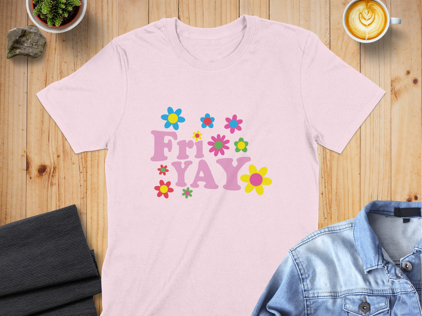 Fri Yay Floral Graphic Tee Shirt product type