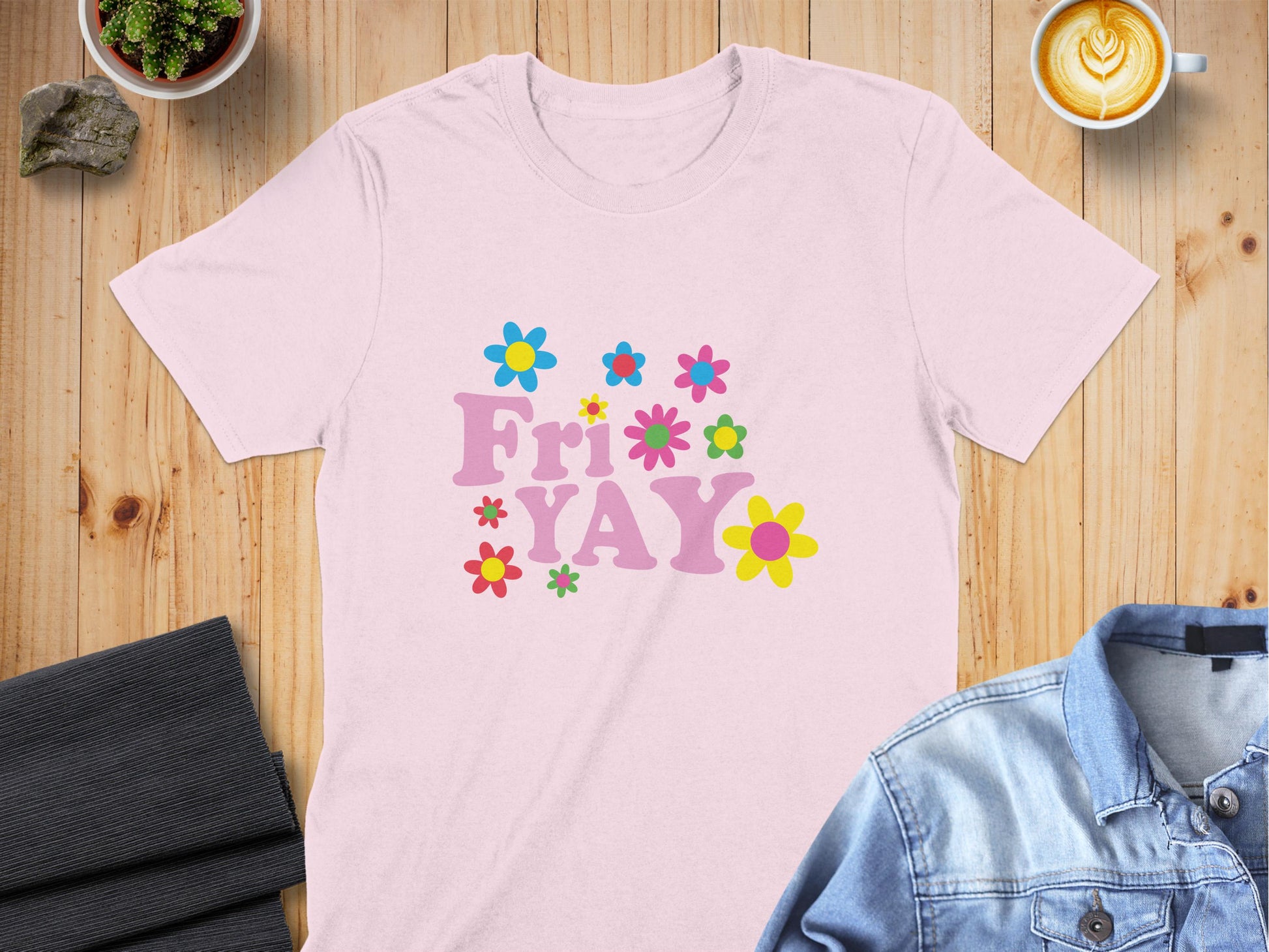 Fri Yay Floral Graphic Tee Shirt product type