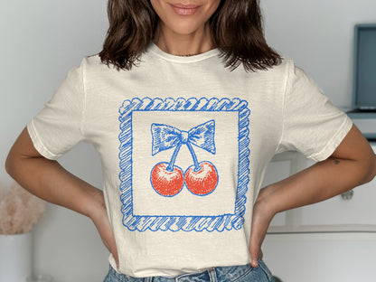 Fashionable Cherry Graphic Tee product type