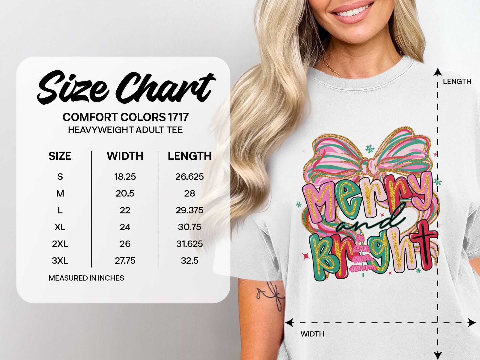 Merry and Bright Graphic Adult Tee product