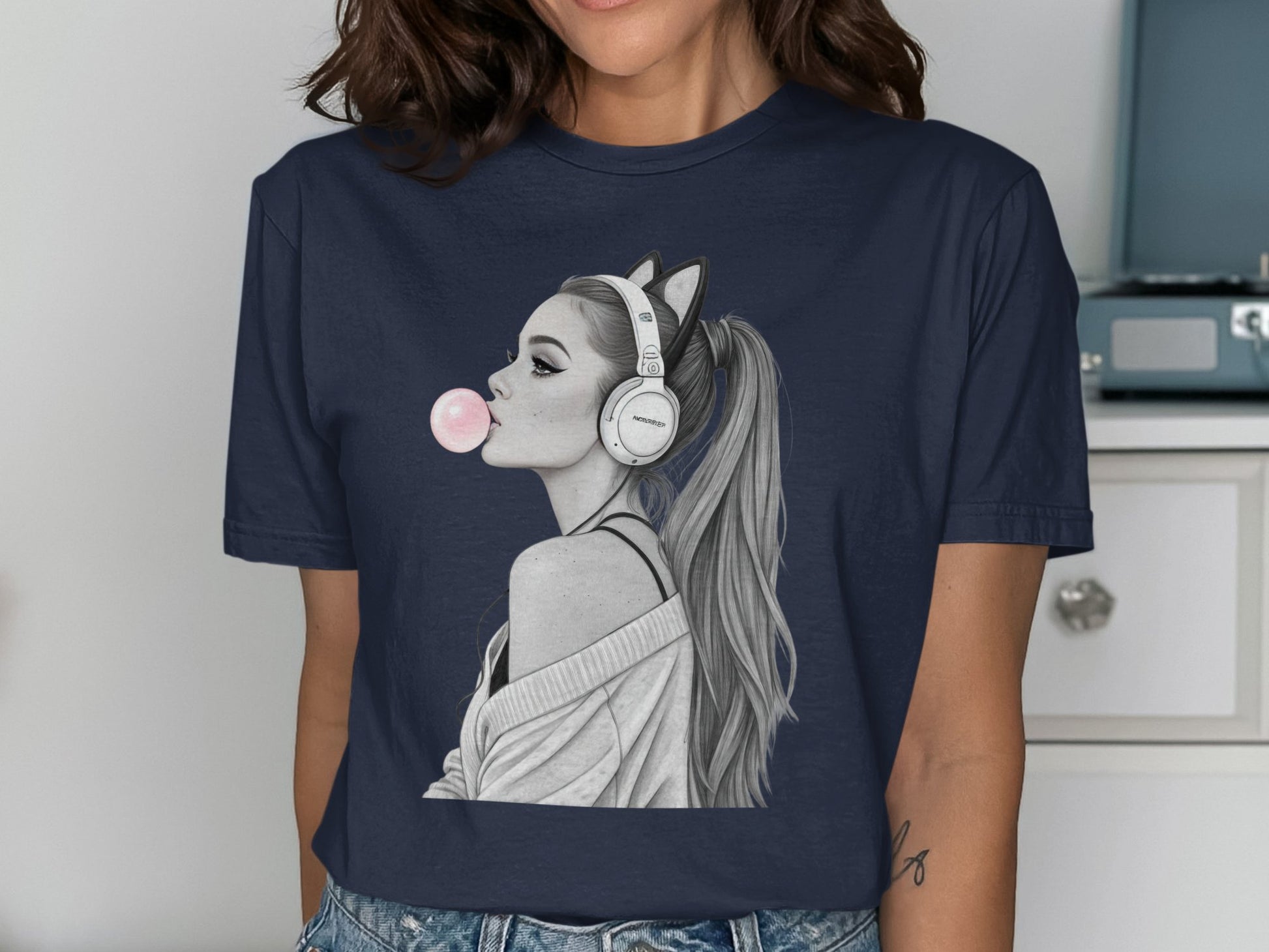 Stylish Bubblegum Girl Print Graphic T-Shirt product