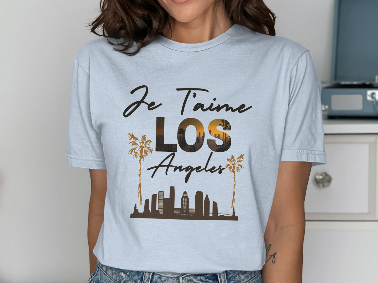 Je T'aime Los Angeles Skyline Printed T-Shirt product type