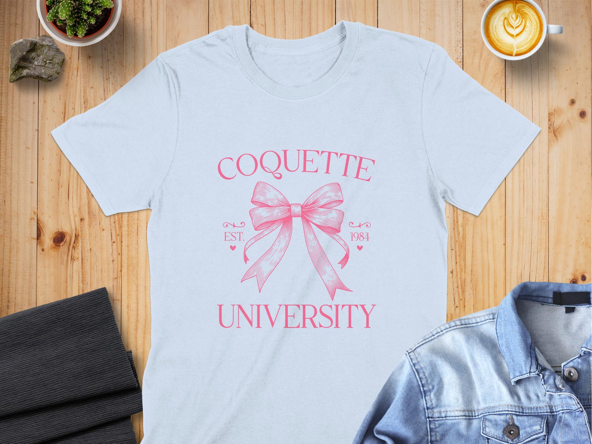 Coquette University Established 1984 Bow Graphic Product Type