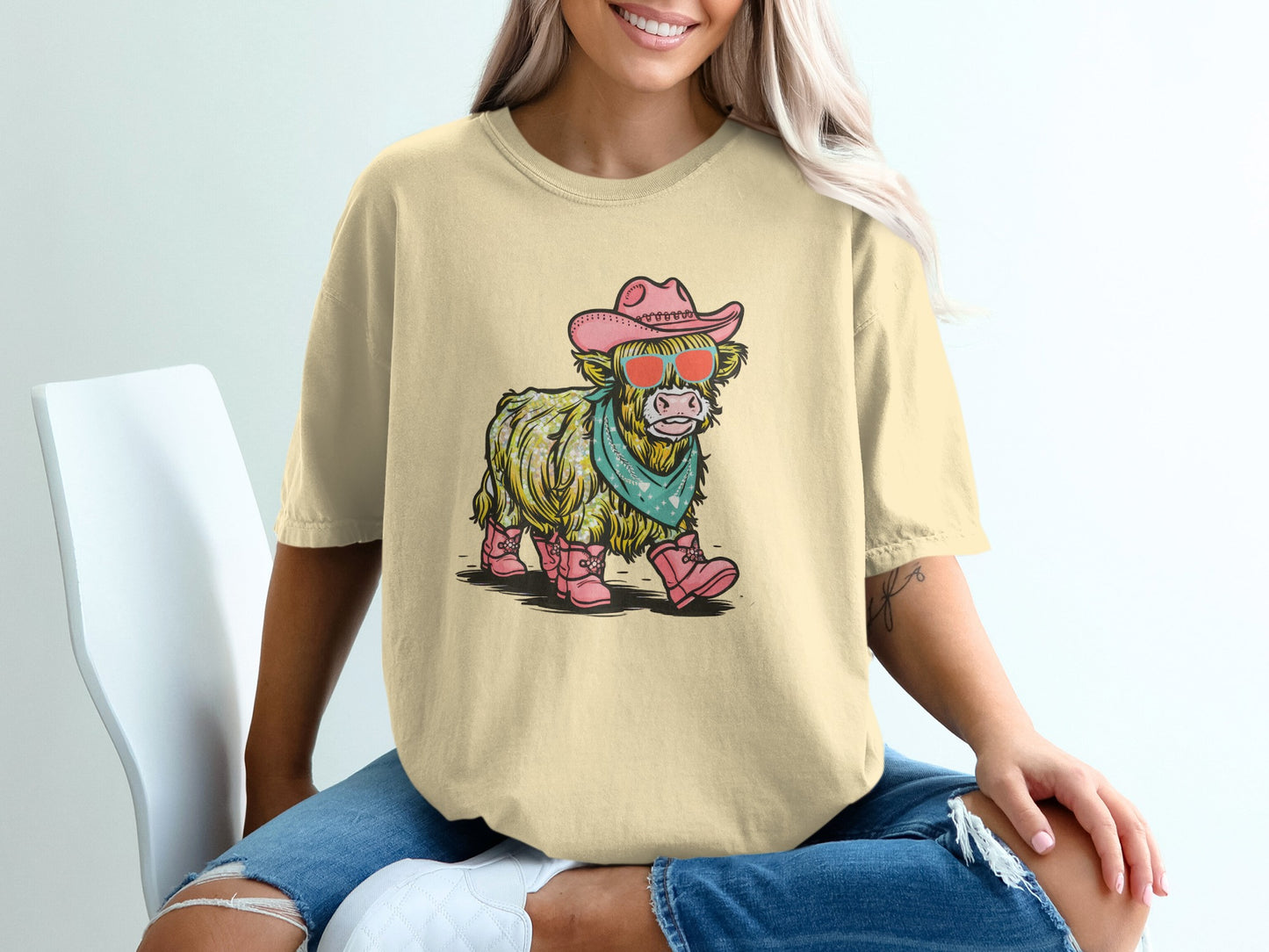Cool Cowgirl in Sunglasses Graphic Tee product type