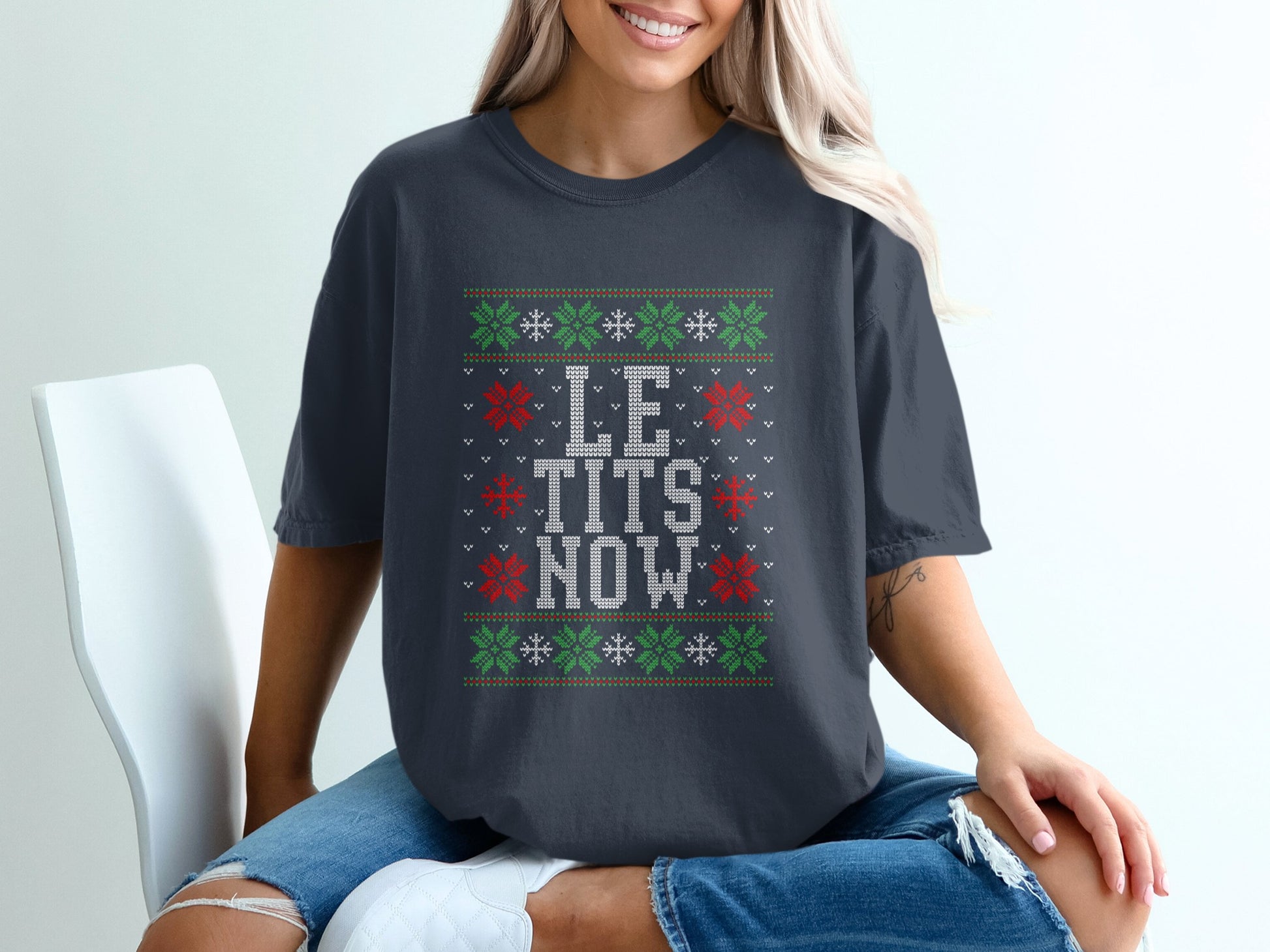 LET IT SNOW Graphic Funny Holiday Shirt product