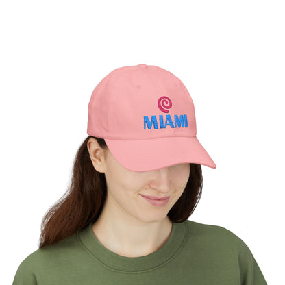 Miami Embroidered Dad Cap — Retro Coastal Baseball Hat