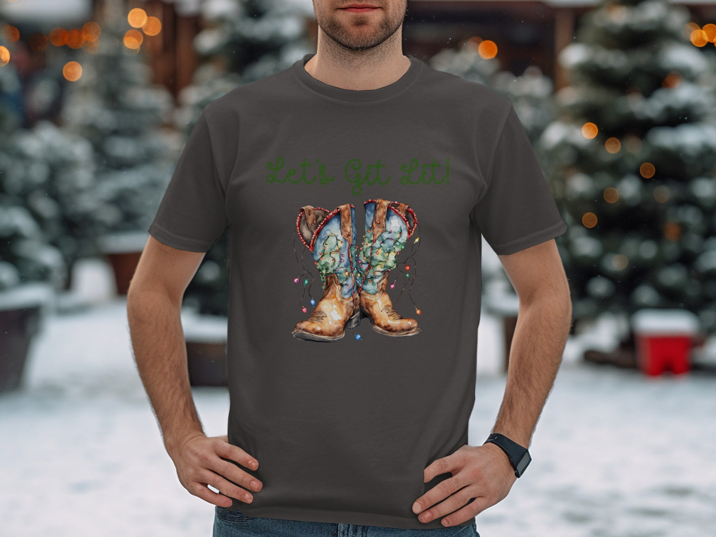 Let's Get Lit Cowboy Boots Design Shirt product