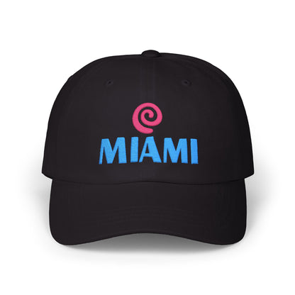 Miami Embroidered Dad Cap — Retro Coastal Baseball Hat
