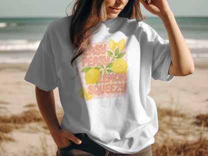 Easy Peasy Lemon Squeezy Graphic Tee Shirt product type