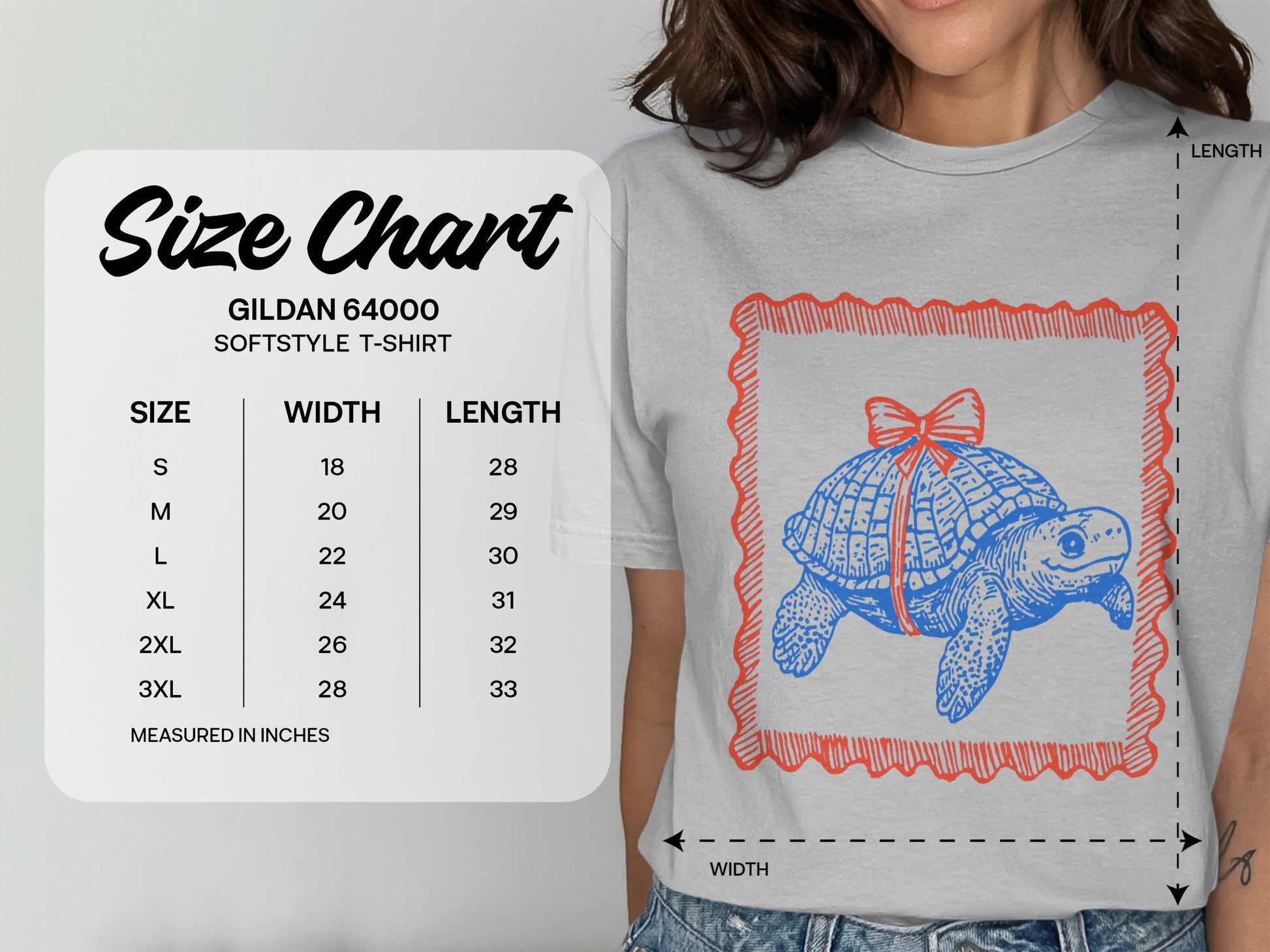 Adorable Turtle Graphic Softstyle T-Shirt product