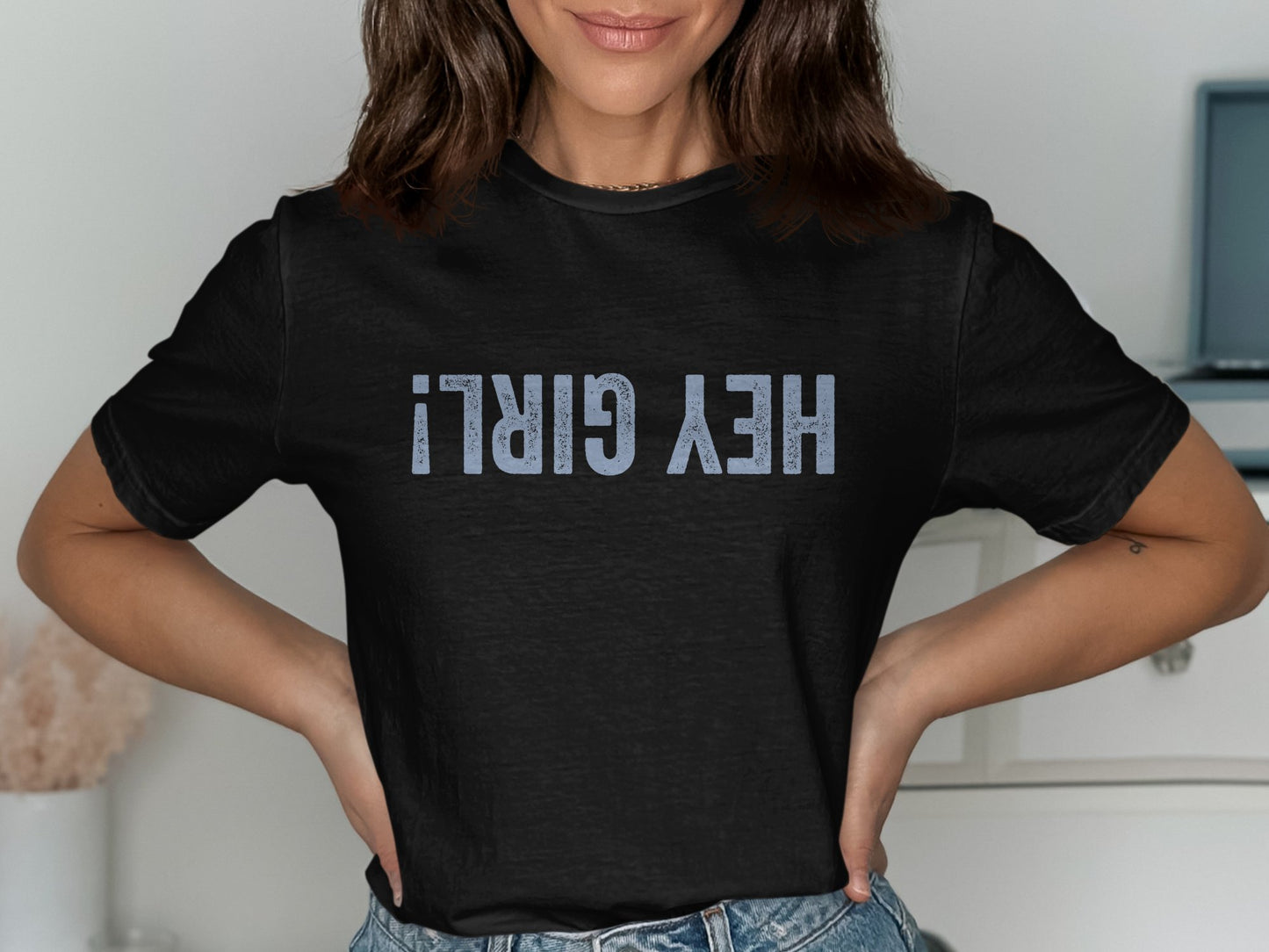 HEY GIRL! Graphic Tee Casual Clothing T-shirt product