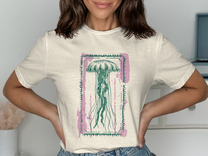 Abstract Jellyfish Design Graphic Tee product type