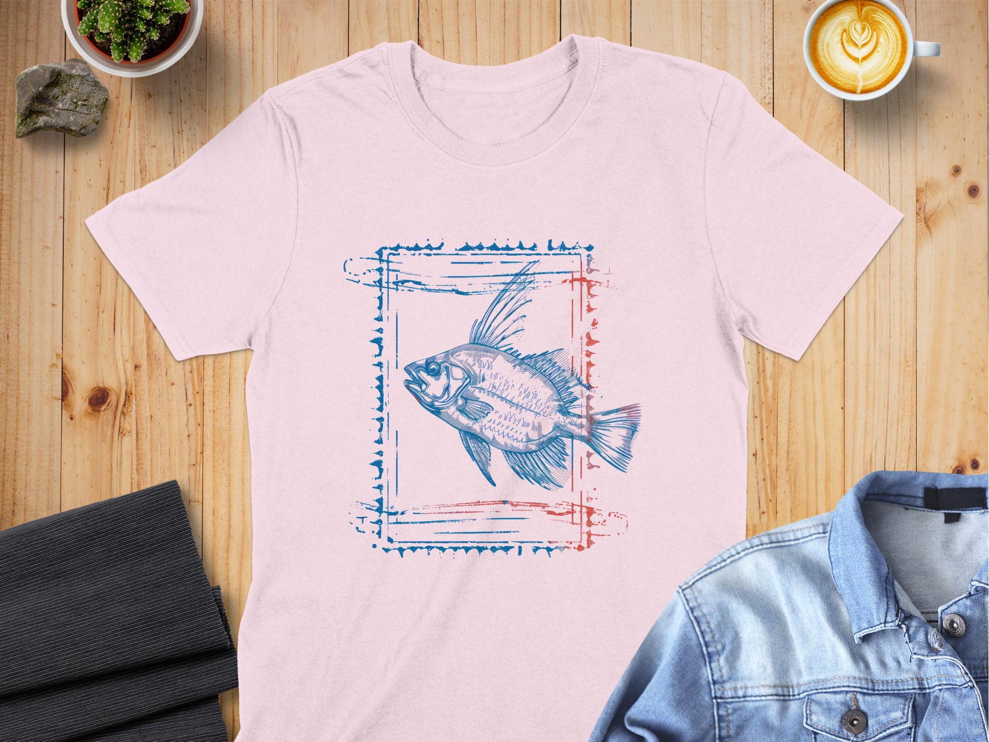 Stylish Fish Graphic Illustration T-Shirt product