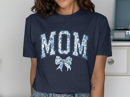 Navy Blue Mom Graphic T-Shirt Casual Fashion product type