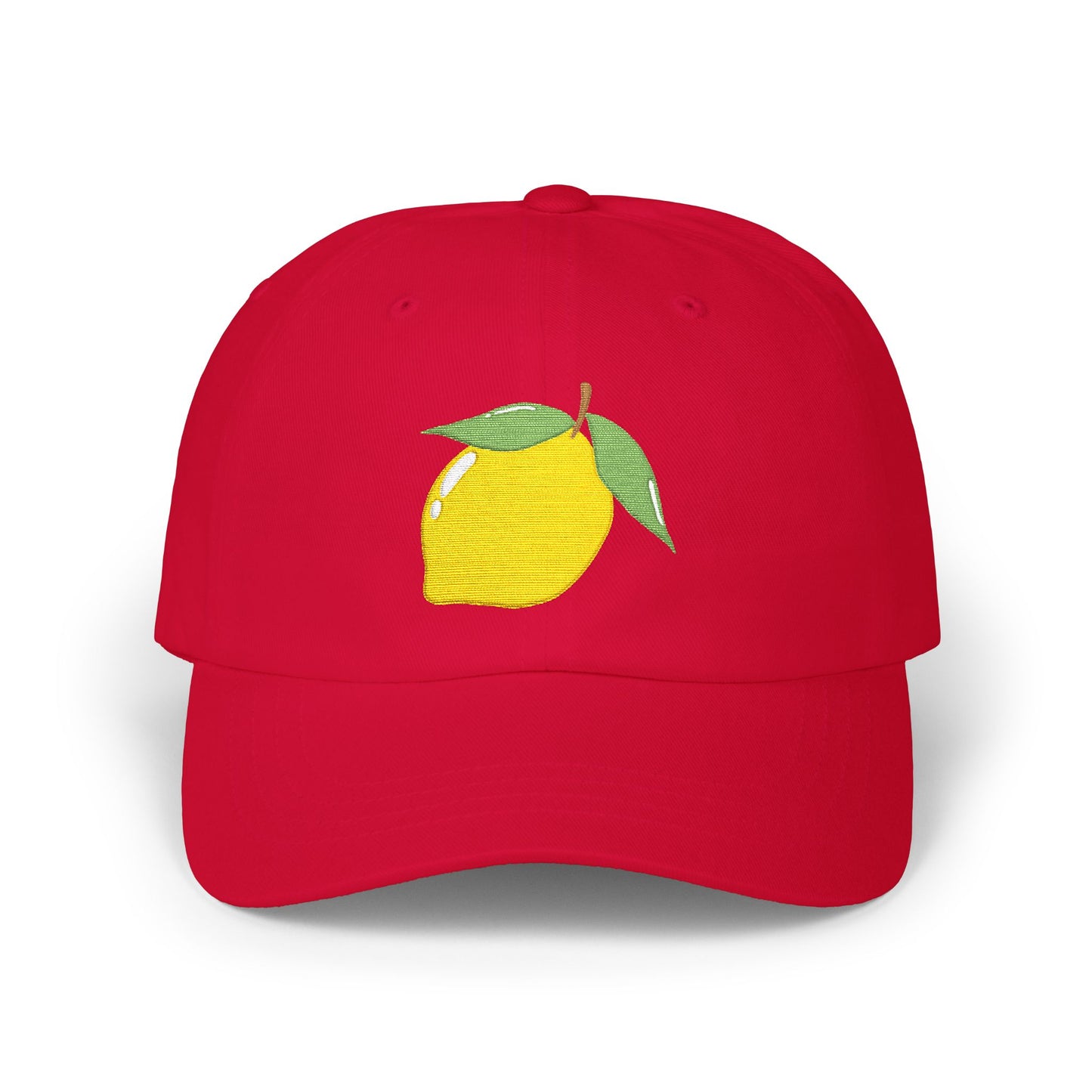 Lemon Embroidered Dad Cap Amalfi Capri Sicily Lemon Baseball Hat