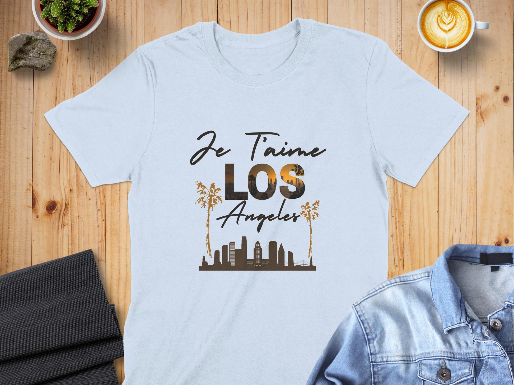 Je T'aime Los Angeles Skyline Graphic T Shirt product