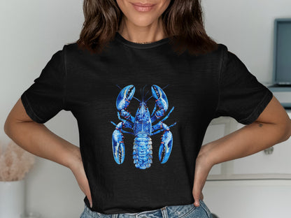 Blue Lobster Graphic Tee Casual Wear Shirt product