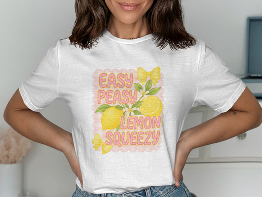 Easy Peasy Lemon Squeezy Graphic Tee Shirt product type
