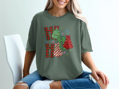 Festive Holiday Graphic Tee with Fun Christmas Product