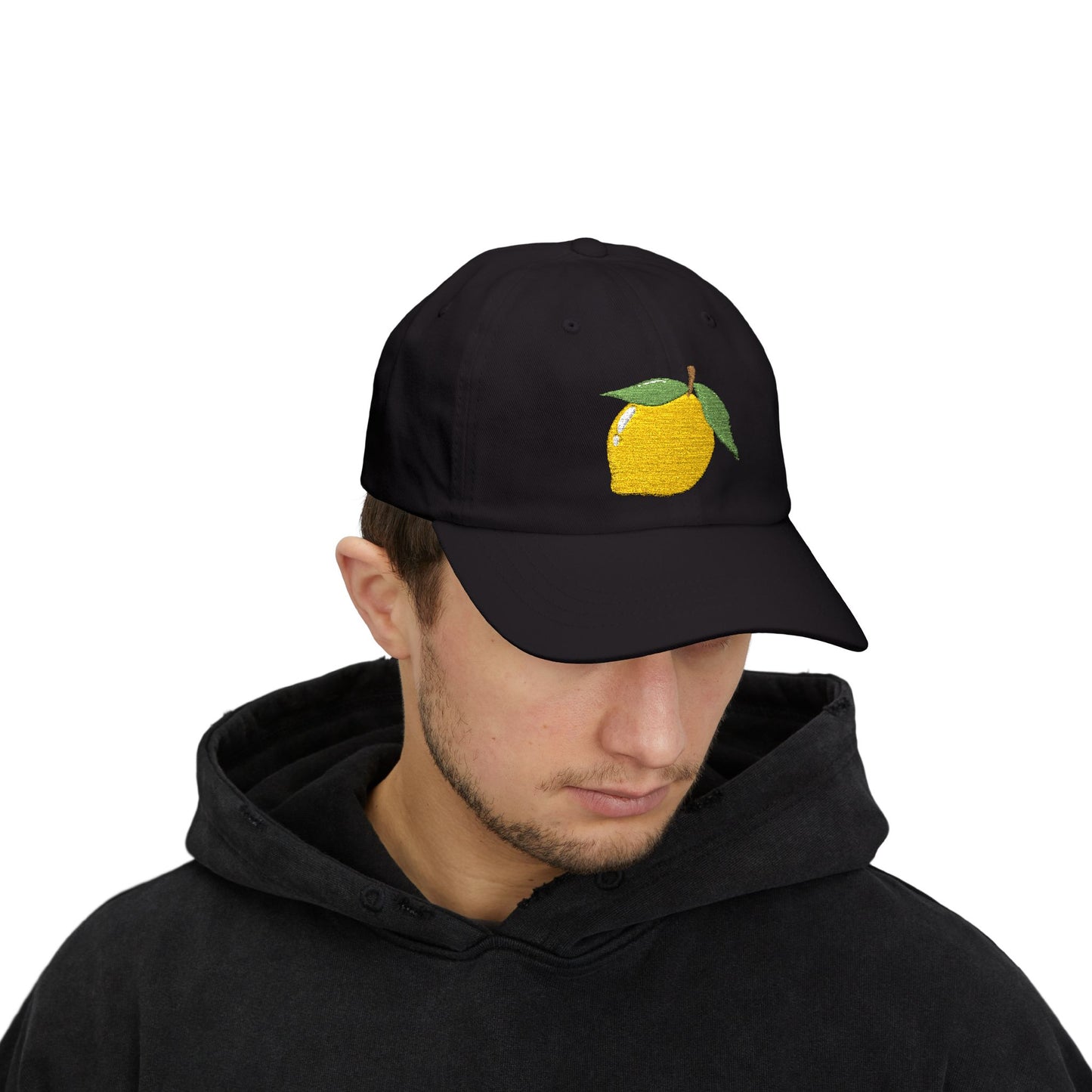 Lemon Embroidered Dad Cap Amalfi Capri Sicily Lemon Baseball Hat