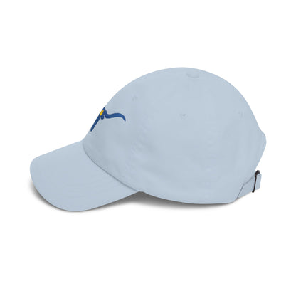 Embroidered Blue Longhorn Dad Cap Western Sun Hat