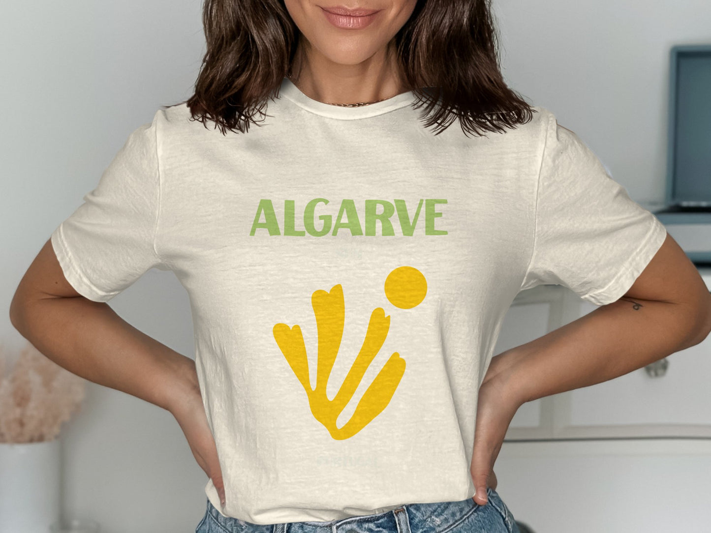 Algarve Yellow Hand Design Graphic T-shirt product