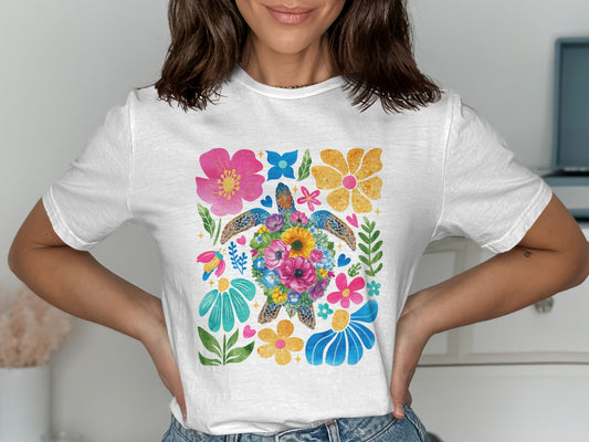 Colorful Floral Graphic Women's T-Shirt product
