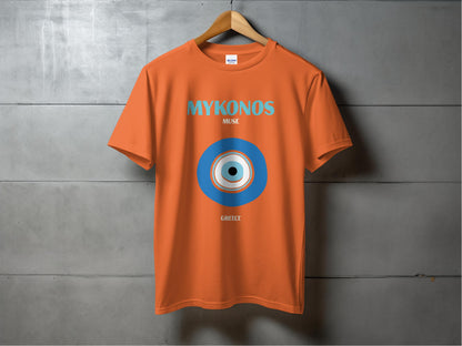 Mykonos Muse Greece Graphic Printed T-shirt product type