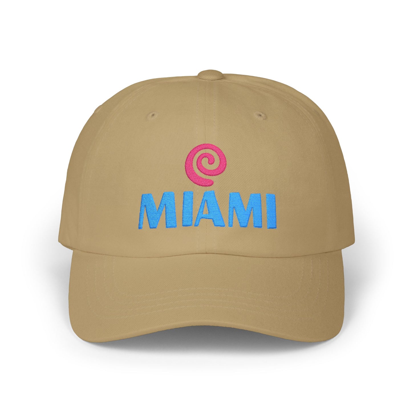 Miami Embroidered Dad Cap — Retro Coastal Baseball Hat