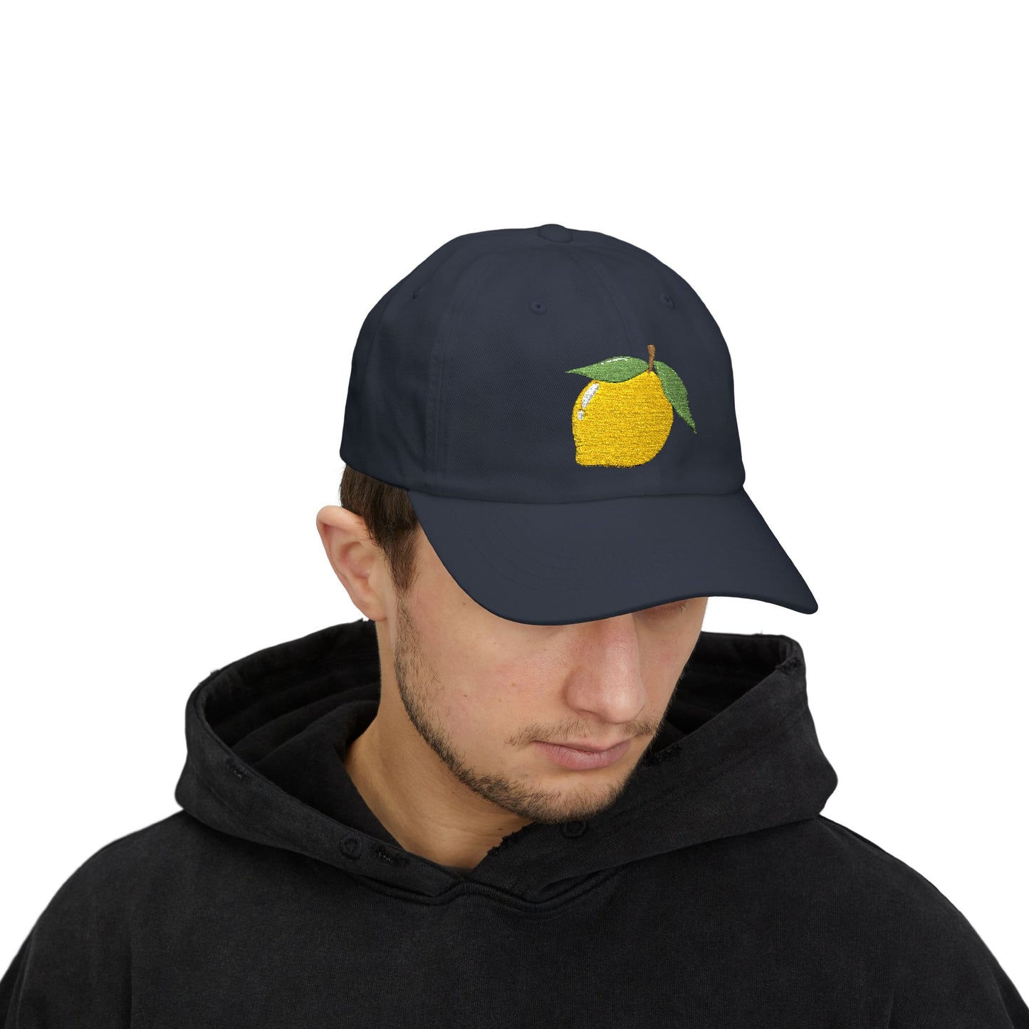 Lemon Embroidered Dad Cap Amalfi Capri Sicily Lemon Baseball Hat