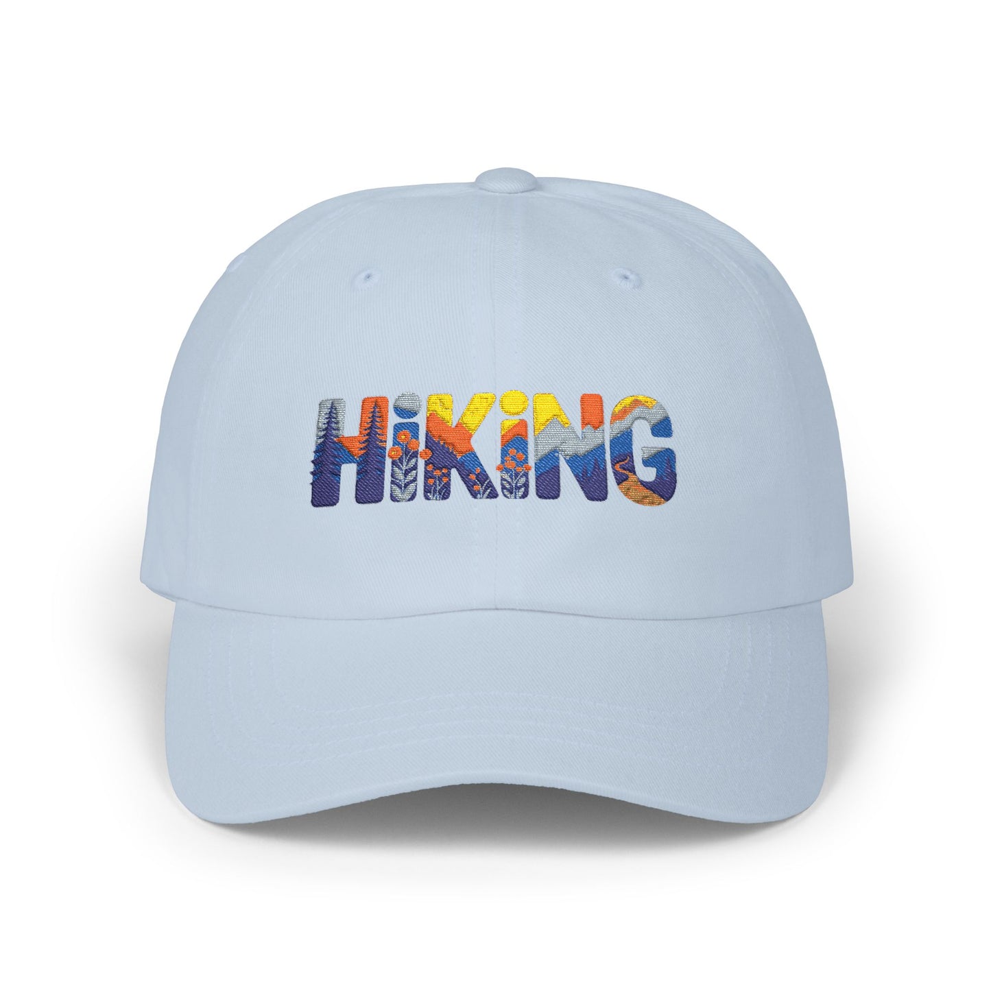 Hiking Dad Cap – Mountain Scenic Embroidered Hat for Outdoor Lovers