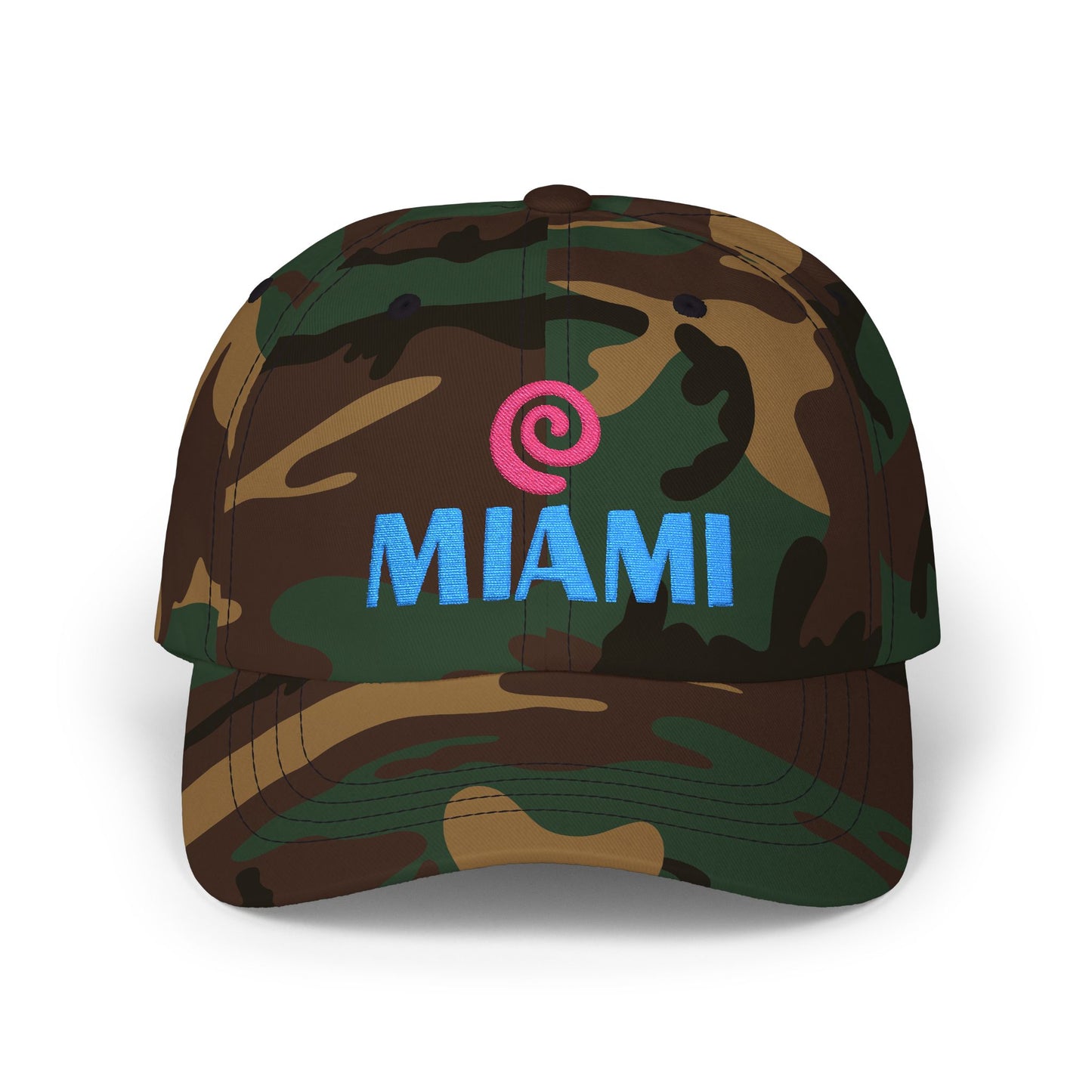 Miami Embroidered Dad Cap — Retro Coastal Baseball Hat